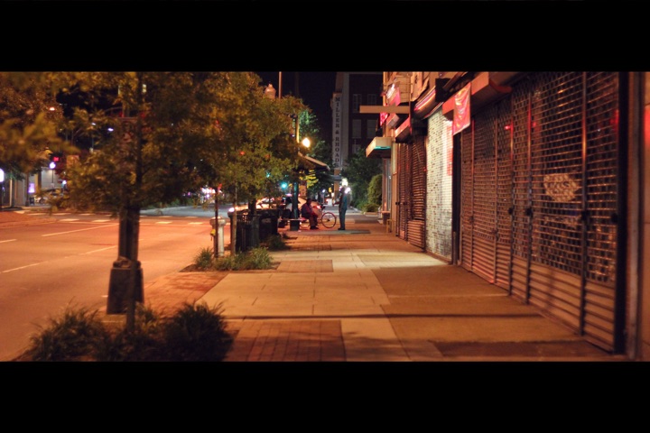 A block away from the corner