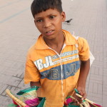 young child street vending in Lahore, Pakistan